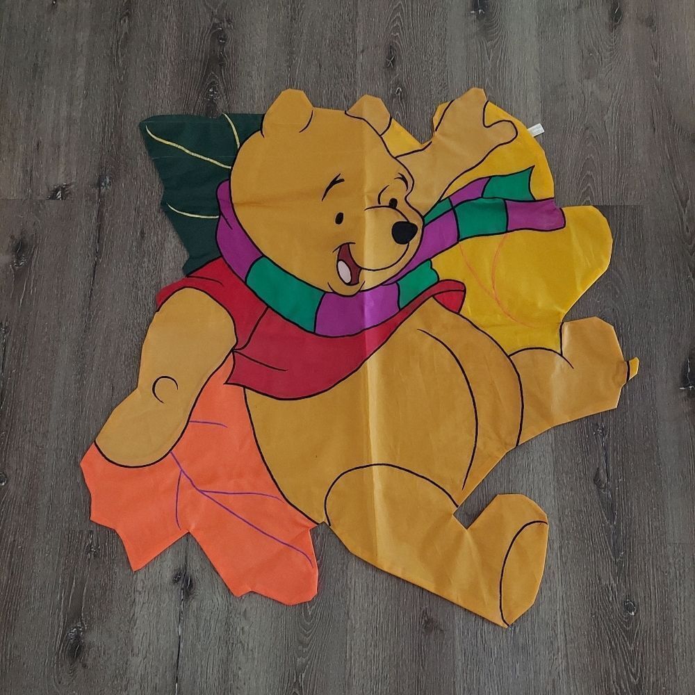 Disney Winnie The Pooh Large House Garden Nylon Flag Autumn